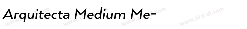 Arquitecta Medium Me字体转换
